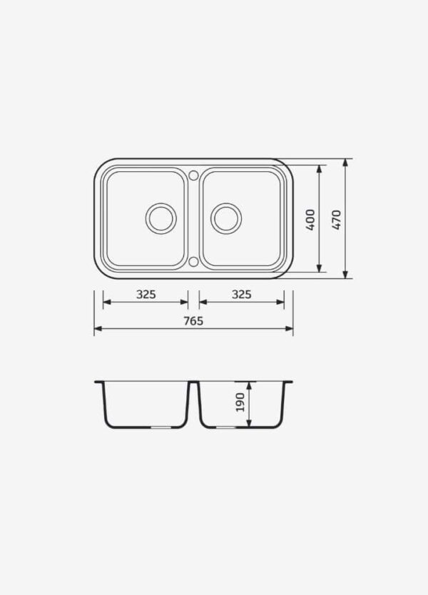 Chiuveta Granitex ETR 765 2B - imagine 8