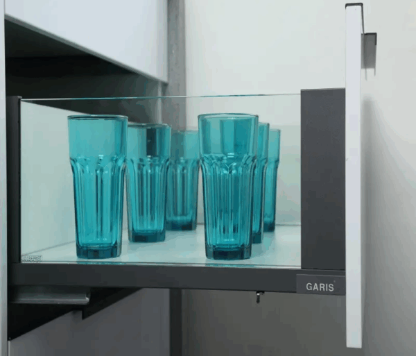 Garis Mini Box Glass H=84 White/Grey G1311 - imagine 2